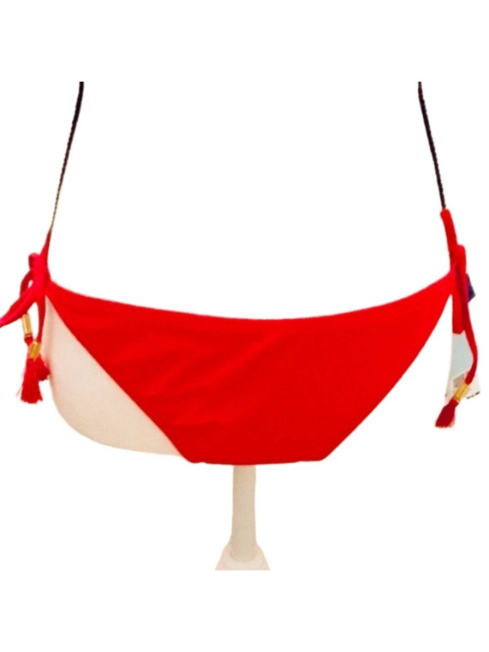 Rue21 Red Bikini Bottoms with Tassels NEW WITH TAGS